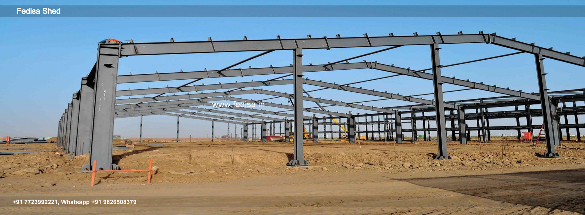 Industrial Shed Design with Heavy Steel Roof Support