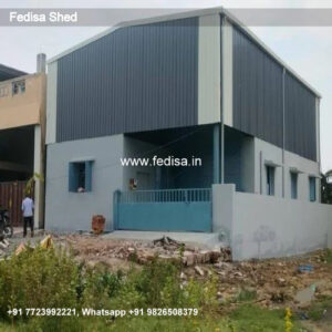 Industrial Shed Design with Durable Roof Framework