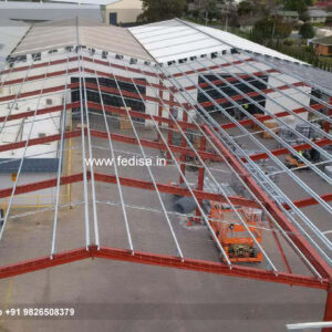 Industrial Shed Design with Strong Roofing Beam Support
