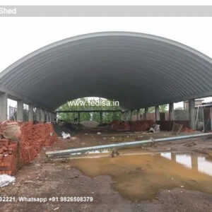 Industrial Shed Design with Spacious Factory Infrastructure