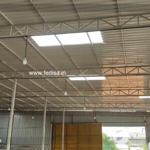 Industrial Shed Design with Heavy Steel Roof Construction