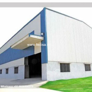Industrial Shed Design with Spacious Open Structural Layout