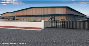 Industrial Shed Prefabricated Steel Shed Double Door Shed Design N0-3648