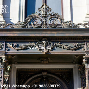 Decorative House Elevation Iron Art Design No-0034