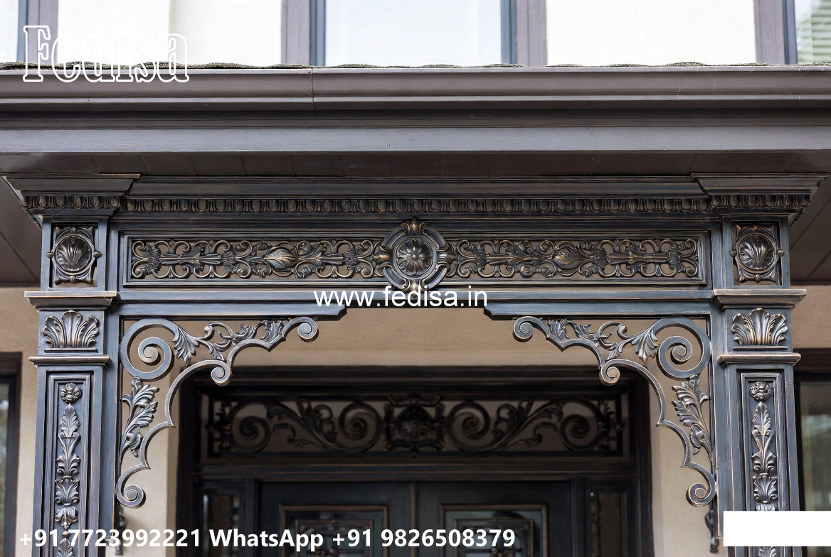 House Elevation Iron Design with Contemporary Style No-0035