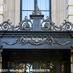 Luxury Villa House Elevation Iron Design No-0036