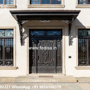 Attractive Iron Exterior Design for House Elevation No-0052