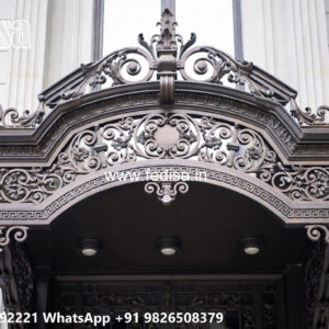 House Elevation Iron Design with Stylish Front Look No-0062