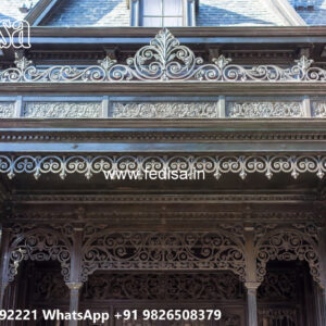 Decorative House Elevation Iron Cladding Design No-0069