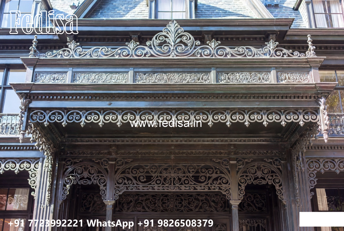 Decorative House Elevation Iron Cladding Design No-0069