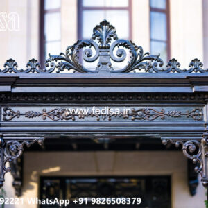 Luxury House Elevation Iron Art Ideas No-0071