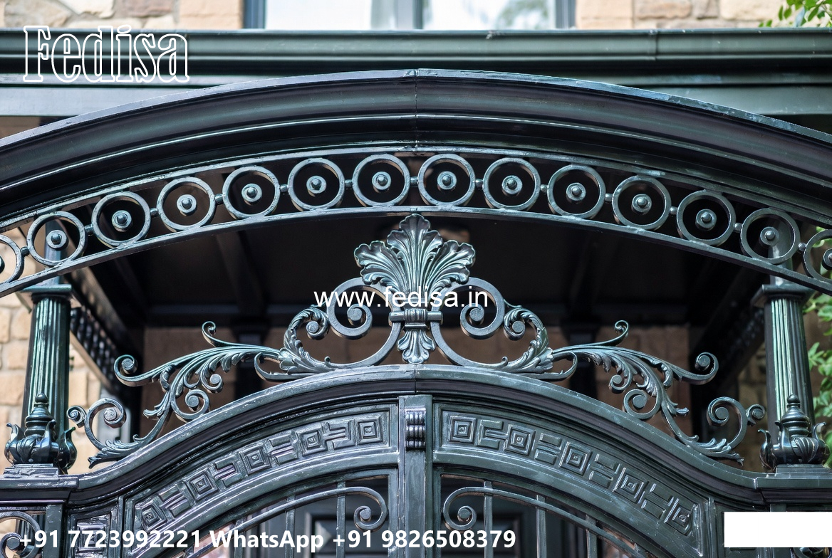 Decorative Iron Pattern House Elevation Design No-0099