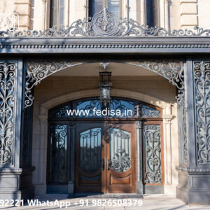 Decorative Exterior Iron Design for House Elevation No-0110