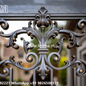 Stylish Iron Architectural House Elevation Design No-0112