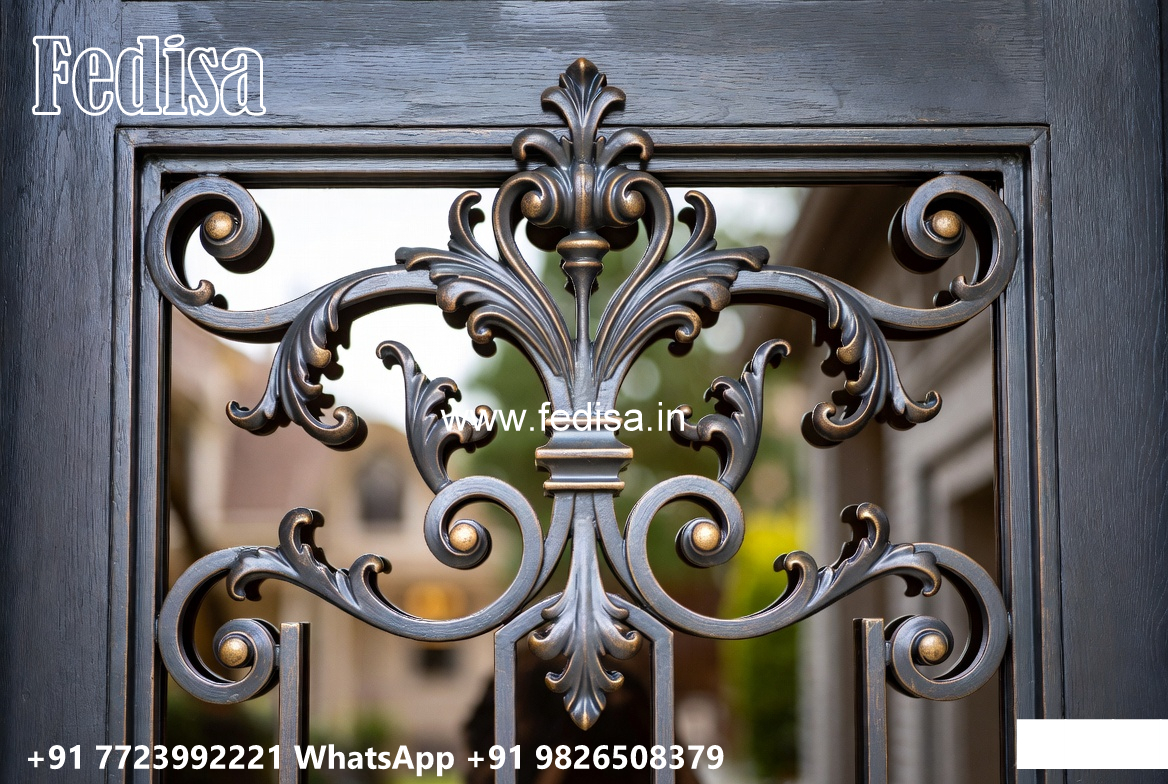 Stylish Iron Architectural House Elevation Design No-0112