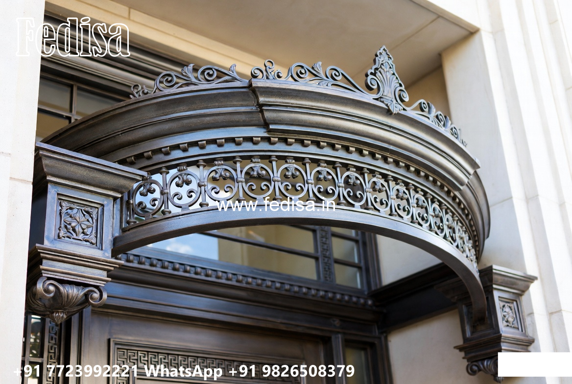Decorative House Elevation Iron Framework Concepts No-0119