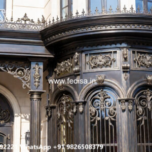 Elegant House Elevation Iron Cladding Concepts No-0136
