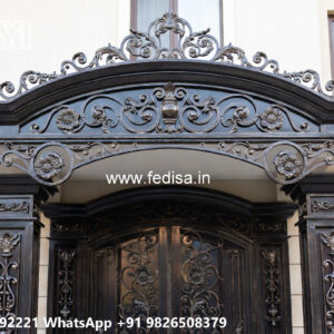 Attractive House Elevation Iron Art Concepts No-0140