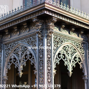 Luxury House Front Iron Decorative Ideas No-0149