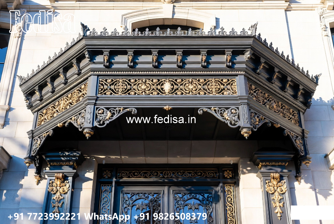 Decorative House Elevation Iron Feature Concepts No-0153