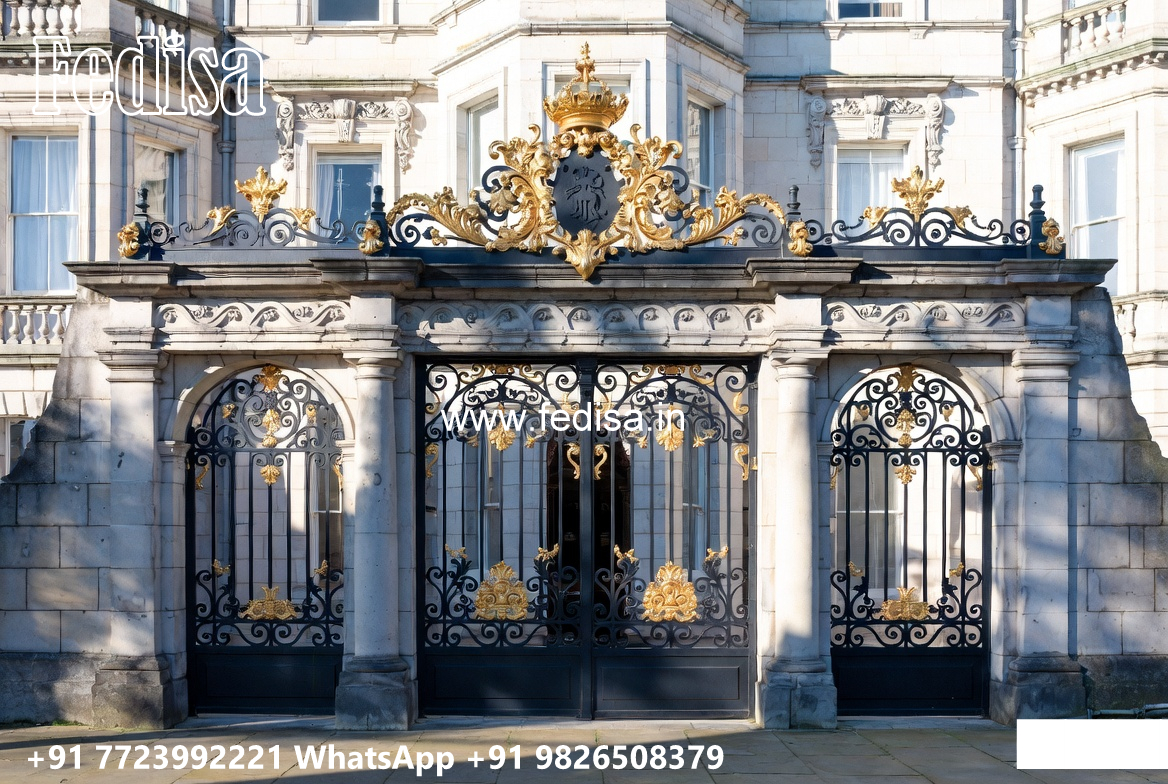 Stylish House Elevation Iron Wall Concepts No-0164