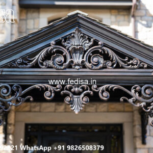 House Elevation Iron Design with Elegant Front Architecture No-0166