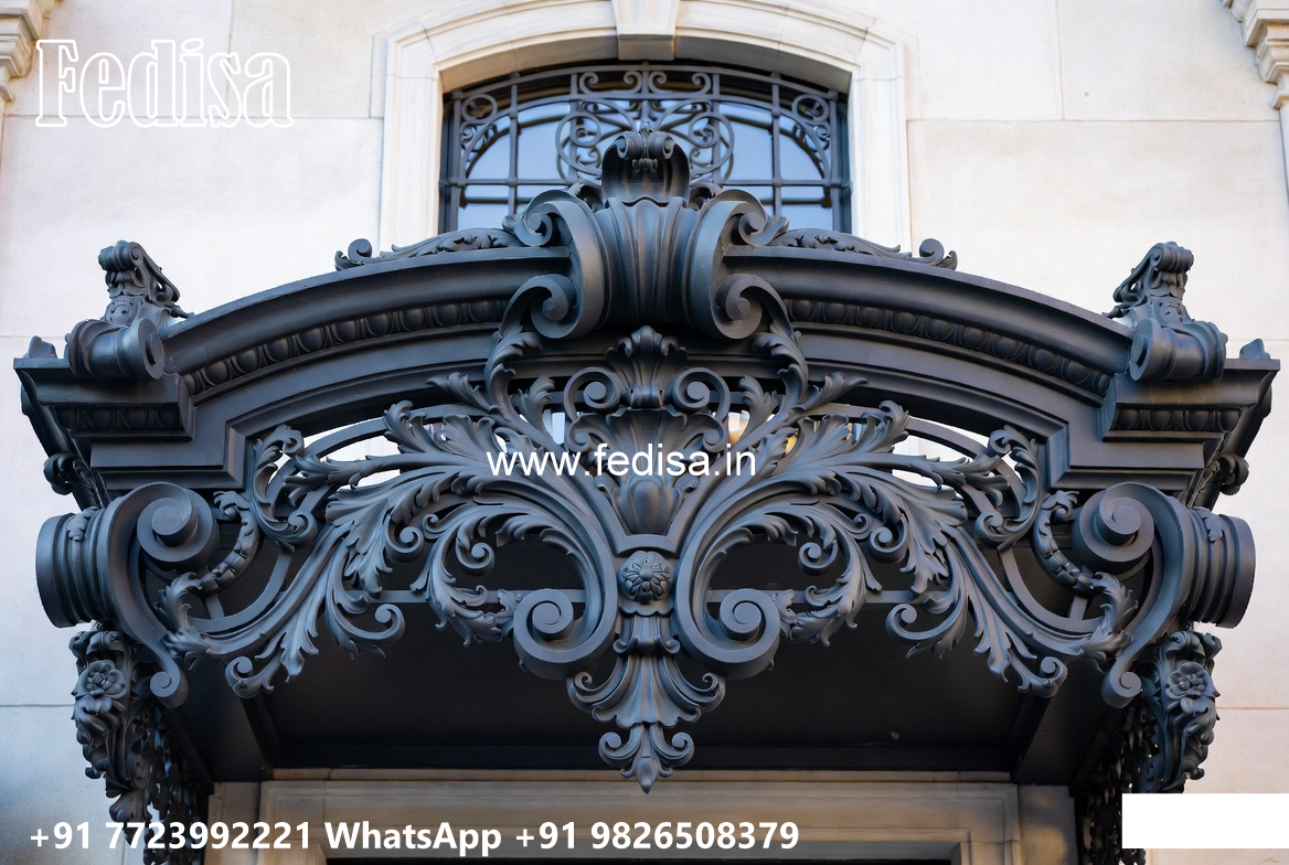 House Elevation Iron Design with Stylish Front Framework No-0191