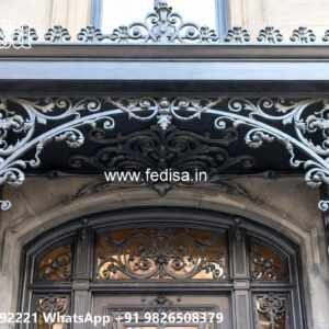 Stylish Iron Exterior Feature Design for Homes No-0195