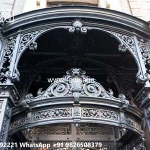 Elegant Luxury House Iron Elevation Concepts No-0198