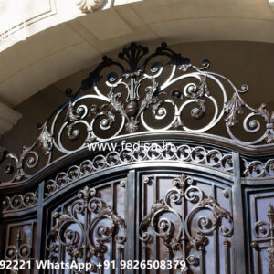 Stylish Iron Elevation Design for Contemporary Villas No-0202