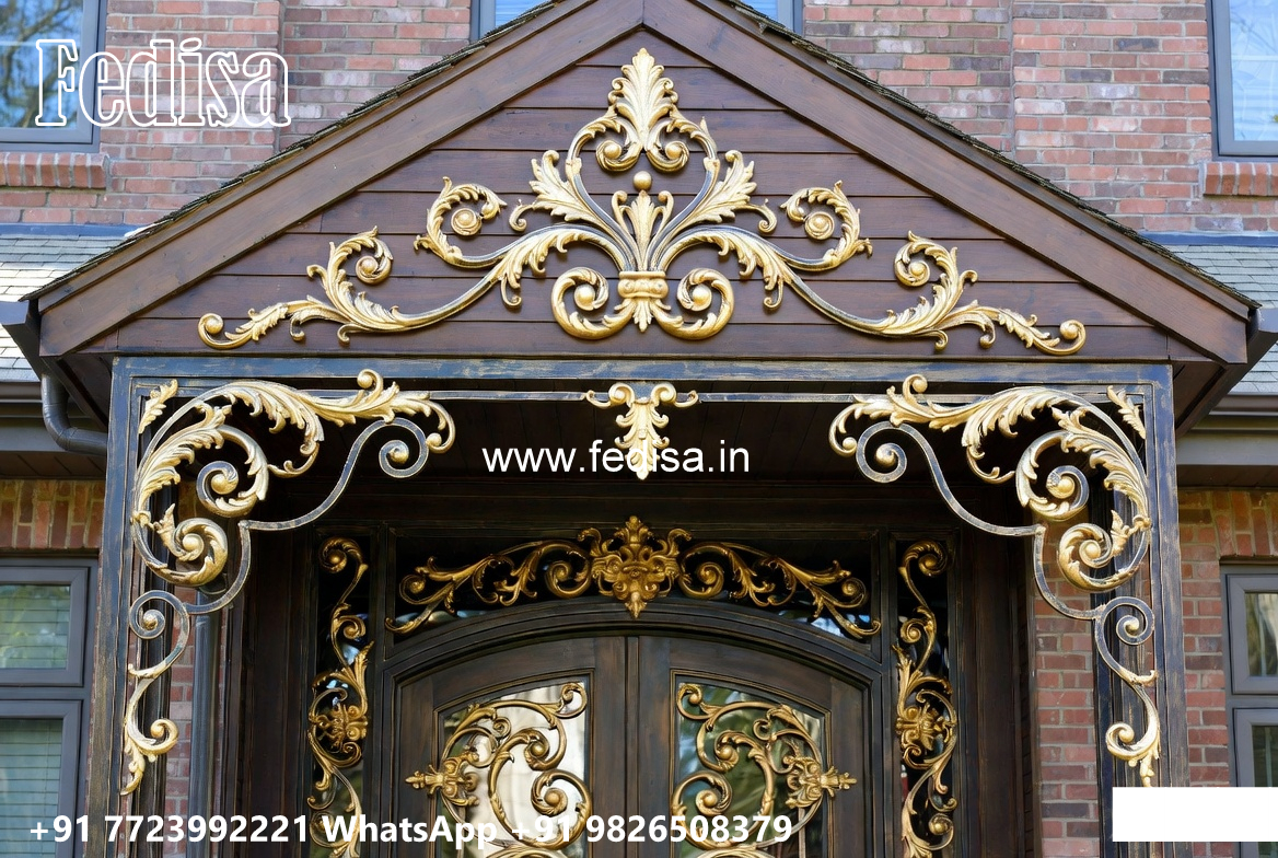 Attractive Exterior Iron Design for House Elevation No-0210