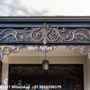 Contemporary House Elevation Iron Wall Design No-0218