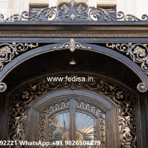 Decorative Iron Front Elevation Design for Homes No-0226