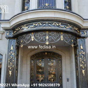 House Elevation Iron Design with Beautiful Architectural Style No-0230