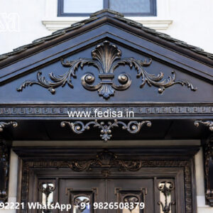 Stylish House Front Iron Framework Inspirations No-0237