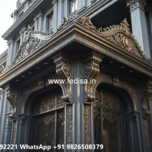 House Elevation Iron Design with Stylish Luxury Architecture No-0242