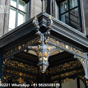 Attractive House Front Iron Panel Design No-0243
