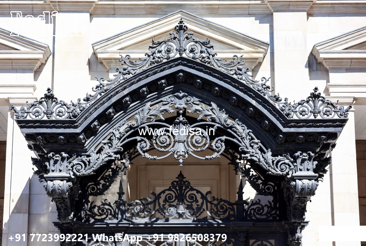 Contemporary House Exterior Iron Art Concepts No-0246