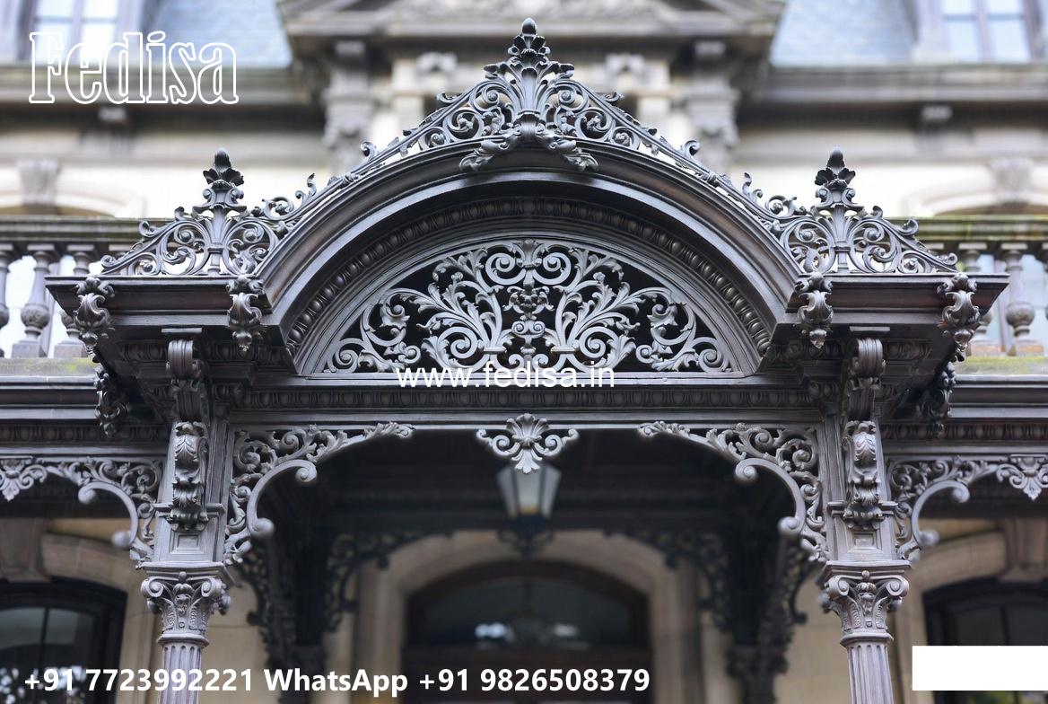 Decorative Modern Iron Grill for House Front No-0270
