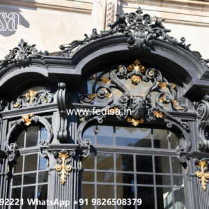 House Elevation Iron Design with Artistic Structural Style No. 0272