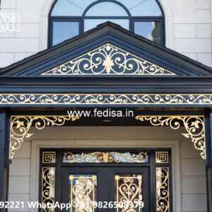 Modern House Elevation Iron Wall Inspirations No-0274