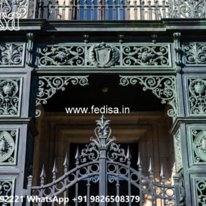 Modern House Elevation Iron Luxury Concepts No-0284