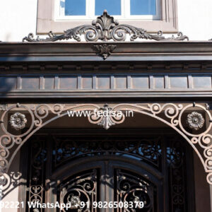 House Elevation Iron Design with Beautiful Structural Patterns No-0298