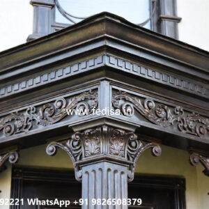 House Elevation Iron Design with Contemporary Decorative Panels No-0305