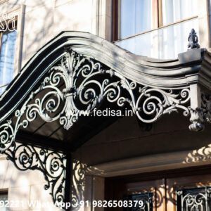 House Elevation Iron Design with Contemporary Front Style No-0351