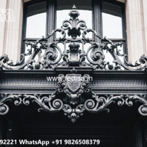 Contemporary Iron Balcony Design for House Exterior No-0358