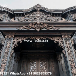 House Elevation Iron Design with Modern Structural Appeal No-0367