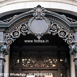 Luxury Modern House Elevation Iron Art No-0375
