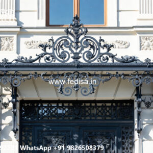 Elegant House Front Iron Wall Inspirations No-0377