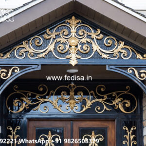House Elevation Iron Design with Elegant Outdoor Beauty No-0382